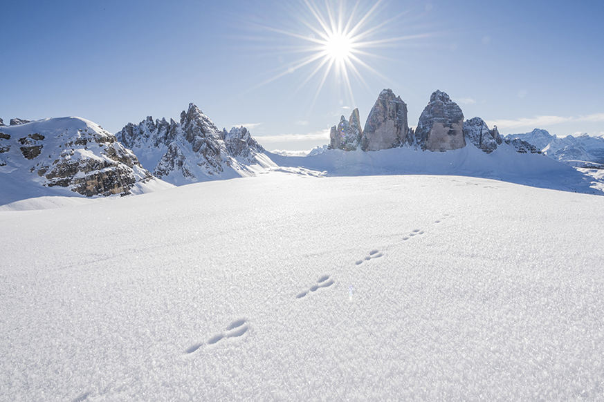 Le Tre Cime di Lavaredo d'invernor